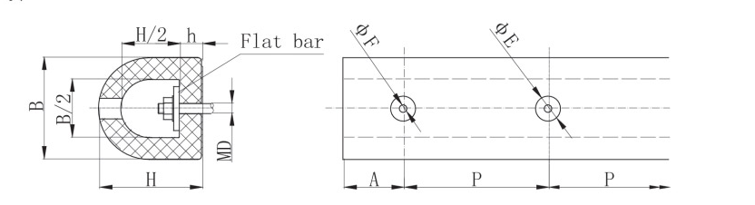 D type Rubber Fender D type Rubber Fender